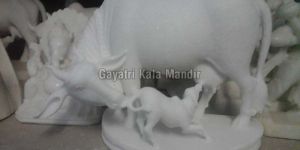 Marble Cow Statue