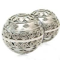 Sterling Silver Bali Beads