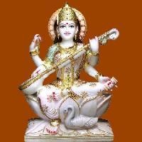 Marble Saraswati Statue
