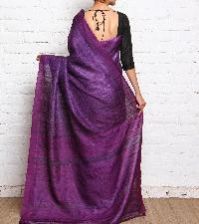 Hand Embroidered Tussar Sarees