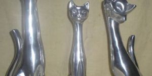 Aluminium Cat Sculptures - Item Code : 3035