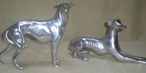 Aluminium Dog Sculpture - Item Code : 3026