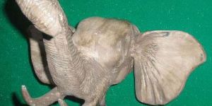 Aluminium Elephant Sculpture - (3294)