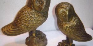 Aluminium Owl Sculpture - Item Code : 3147