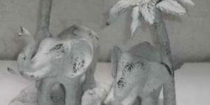 Nium Elephant Sculpture - (3238)