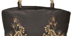 NHSB - 006 Pearl Bottom Silk Handbag