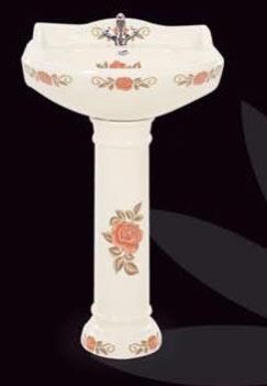 Printed Series Pedestal Wash Basins