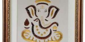Embroidered Ganpati Frame