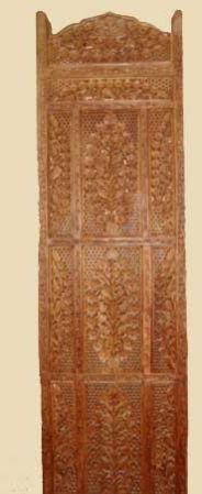 Sesham Wood 4 Panel Screen