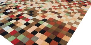 Handmade Woollen Multi Colors Carpet