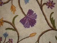 Crewel Chain Stitched Rugs