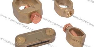 Brass Earth Rod to Cable Clamp
