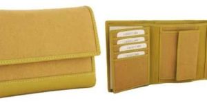 Fashionable Leather Ladies Purse Light Green Colour