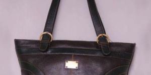 Ladies Dark Brown Leather Handbag