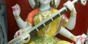 Saraswati Maa Marble Statues