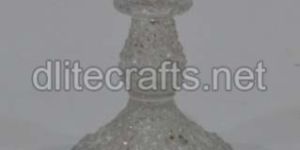 Clear Glass Candle Stand