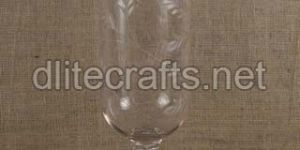 Glass Clear Cut Candle Holder