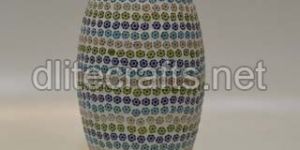 Glass Mosaic Flower Vase