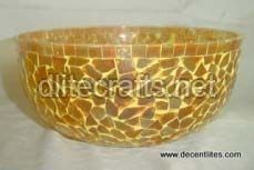 Mosaic Glass Bowl