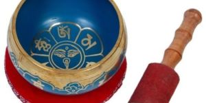 Tibetan Light Blue Singing Bowl