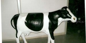 Handicraft Leather American Cow Sculpture