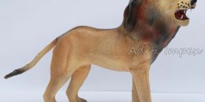 Handicraft Leather Lion Sculpture