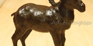 Handicraft Leather RAM Sculpture