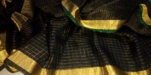 Linen Check Sarees