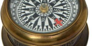 Nautical Ancient Solid Brass Antique Floating Dial Doom Mini Drum Compass
