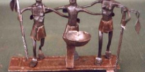 Wrought Iron Tribal Statues