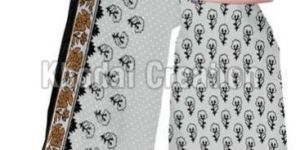 Elite Gray and  Black Colored Printed Straight Suit