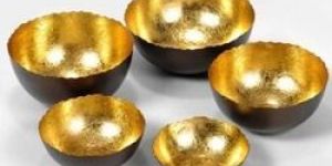 Bowl Shaped Iron Candle Holder