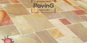 Camel Dust Sandstone Paving Patio