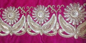 Embroidered Velvet Lace