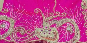 Heavy Beaded Raw Silk Fabrics