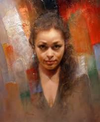 Gloomy Lady Oil Painting