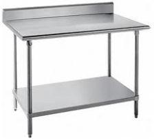 Work Table with Back Splash