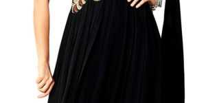 Embroidered Semi Stitched Gown