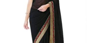 Designer Embroidered Border Work Georgette Saree with Blouse MFS-9