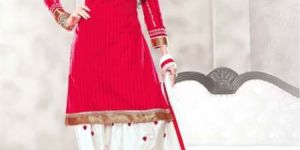 Embroidered Unstitched Patiyala Suit