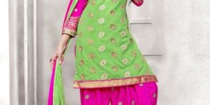 Embroidered Unstitched Patiyala Suit Materials