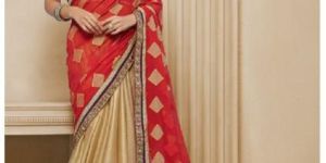 Designer Embroidery Saree & Designer Row Silk Blouse