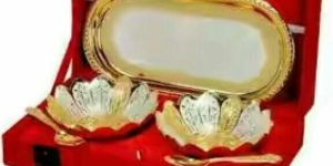 German Silver Flower Bowl Set