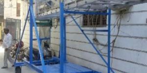 Aluminium Tiltable Tower Ladder Large Wheel