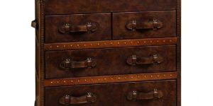 Distressed Vintage Leather Chest