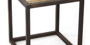 Iron Wood Side Table