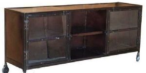 Iron Cabinet with Glass Door