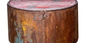 Round Rustic Box with Lid