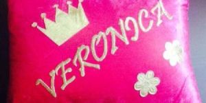 Embroidery & Patchwork Cushion