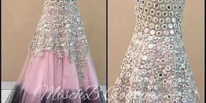 Designer Mirror Work Suit